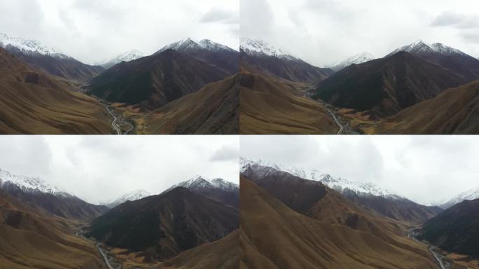 雪山峡谷壮丽风光