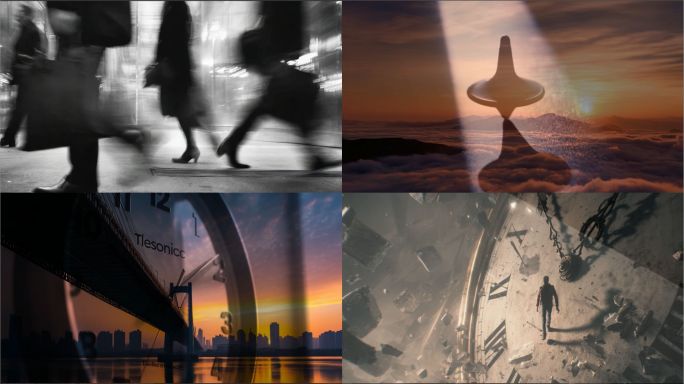 时间流逝创意时光流年意境片头抽象意识流