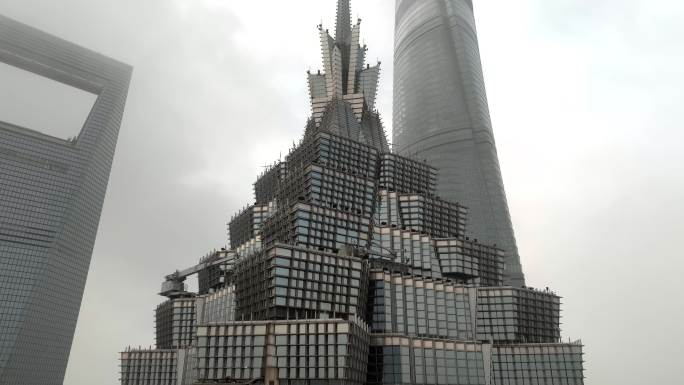 上海中心大厦城市景观
