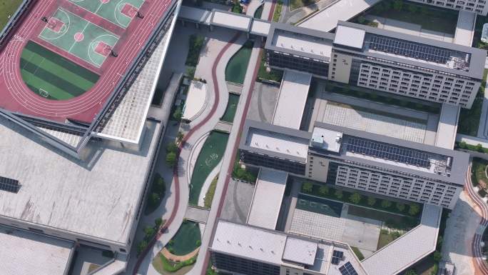校园建筑鸟瞰