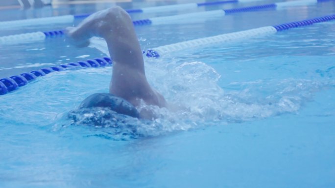 泳池游泳运动员自由泳