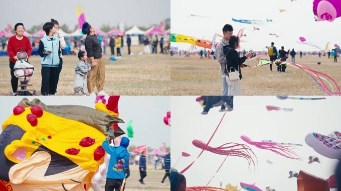 潍坊风筝节上的亲子时光