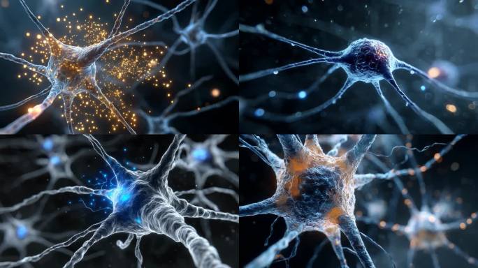 大脑神经细胞活动神经元网络连接与传递
