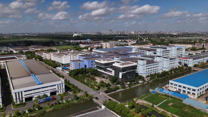 产业园区鸟瞰 苏州张家港工业 金陵体育