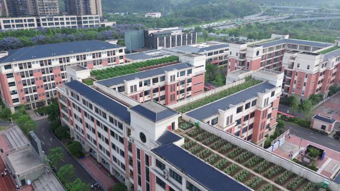 学校教学楼校园环境