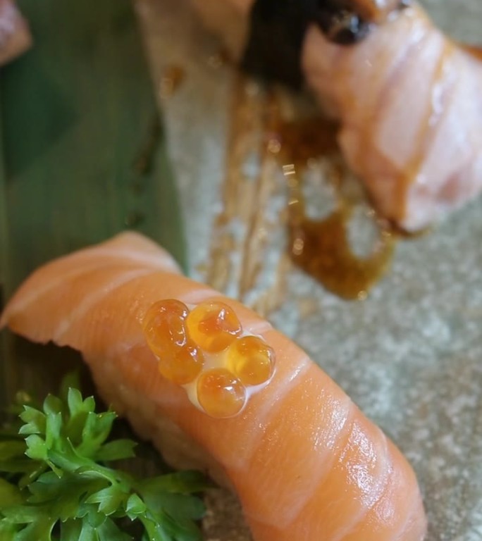 寿司餐厅。日本料理