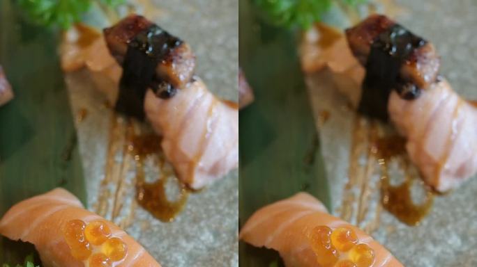 寿司餐厅。日本料理