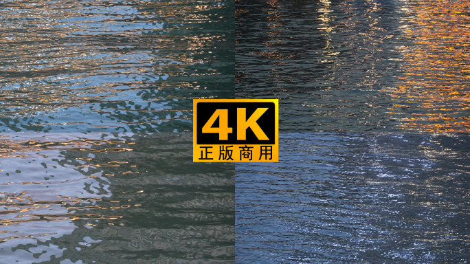 傍晚波光粼粼的水面