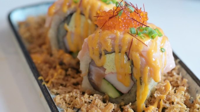 寿司餐厅。日本料理
