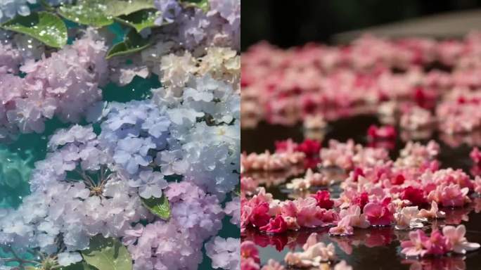 落花流水意境