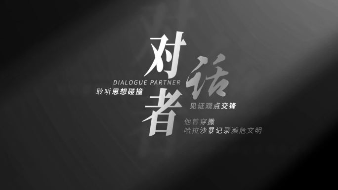 高端人物访谈文字标题AE模板
