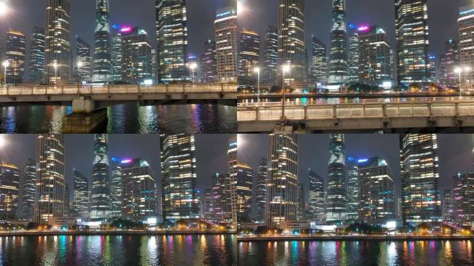 璀璨夜景下的城市天际线