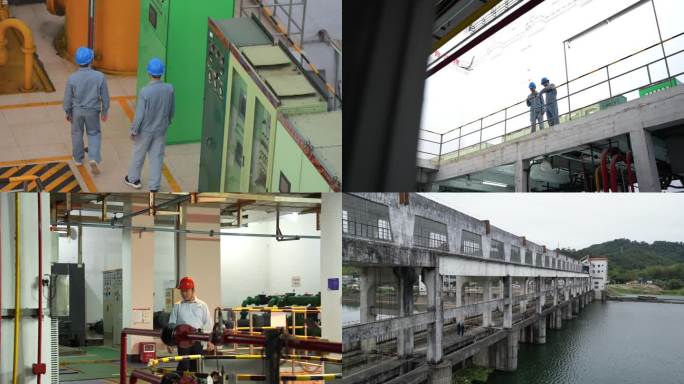 贺江水力发电站 巡查变电站水电站绿色能源