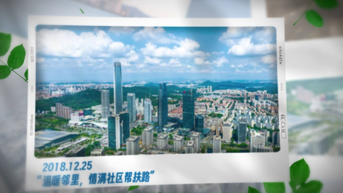 简洁白色图文 电子相册 活动展示