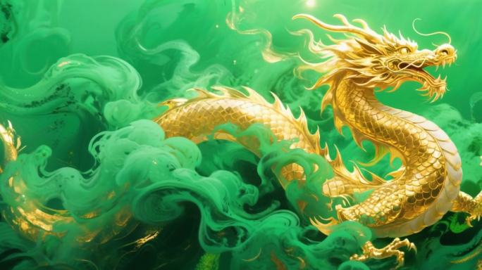 【版权可商用】青烟墨韵金龙