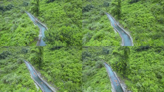 河池龙江第一湾水渠漂流探险之旅
