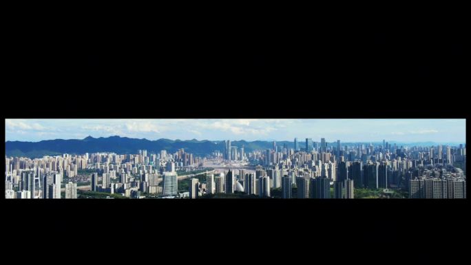 现代化城市天际线景观