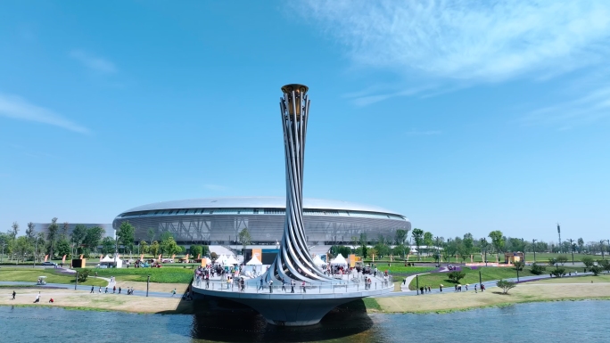 世运会成都世界运动会东安湖体育馆成都地标
