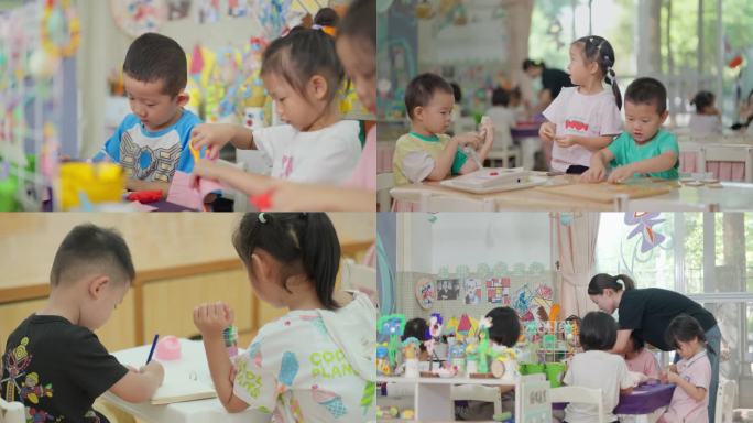 幼儿园儿童手工绘画