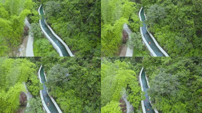 河池龙江第一湾水渠漂流探险之旅