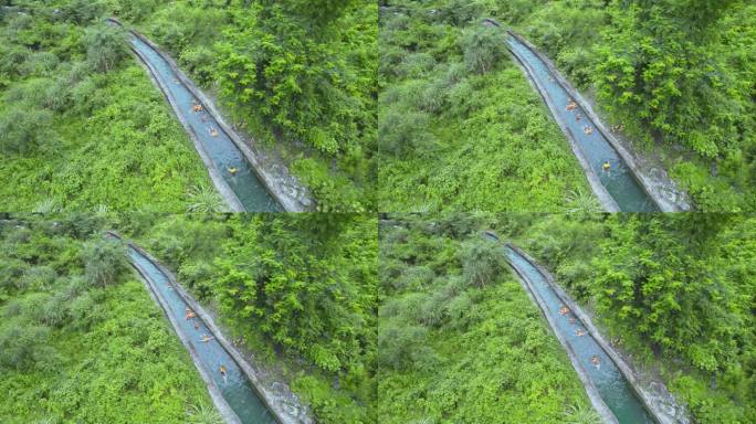 河池龙江第一湾水渠漂流探险之旅