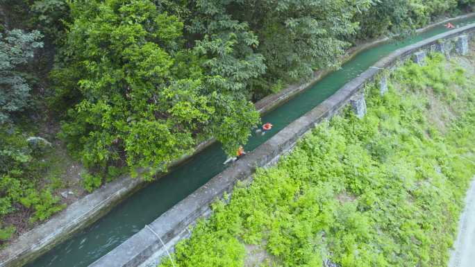 河池龙江第一湾水渠漂流探险之旅
