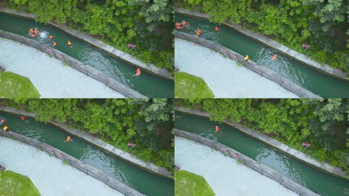 河池龙江第一湾水渠漂流探险之旅