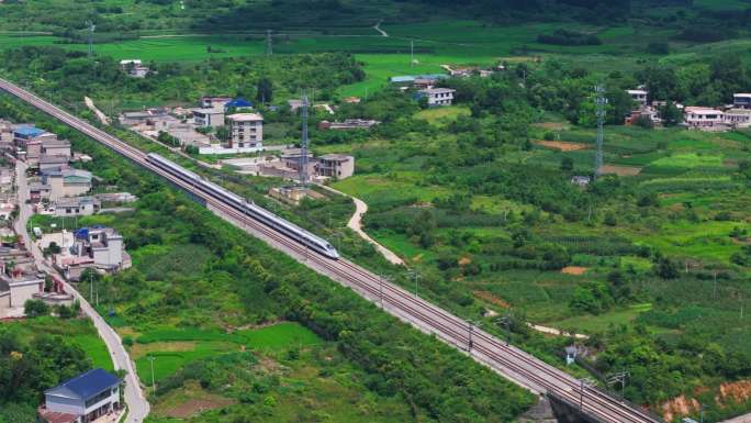 中国高铁动车和谐号复兴号基建
