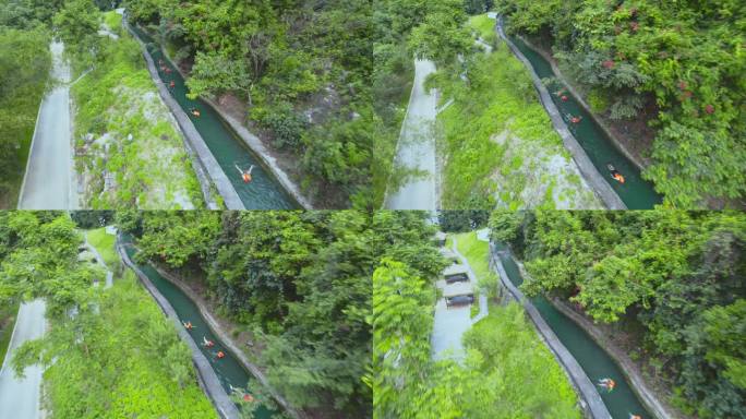 河池龙江第一湾水渠漂流探险之旅