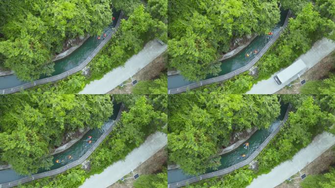 河池龙江第一湾水渠漂流探险之旅