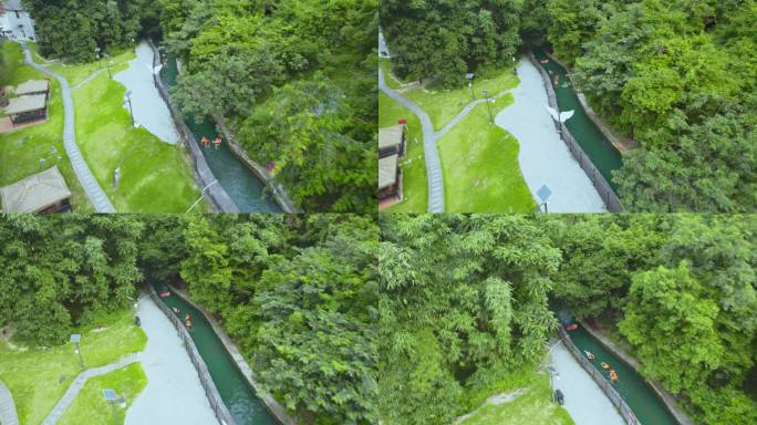 河池龙江第一湾水渠漂流探险之旅