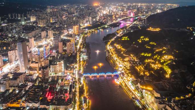兰州市夜景延时
