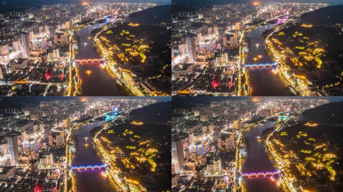 兰州市夜景延时