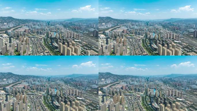 兰州城市航拍延时