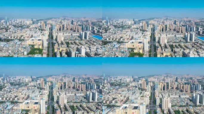 兰州城市航拍延时