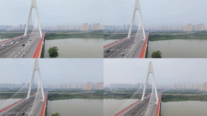 现代化桥梁城市风光
