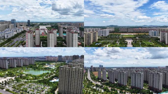 临沭现代化城市鸟瞰