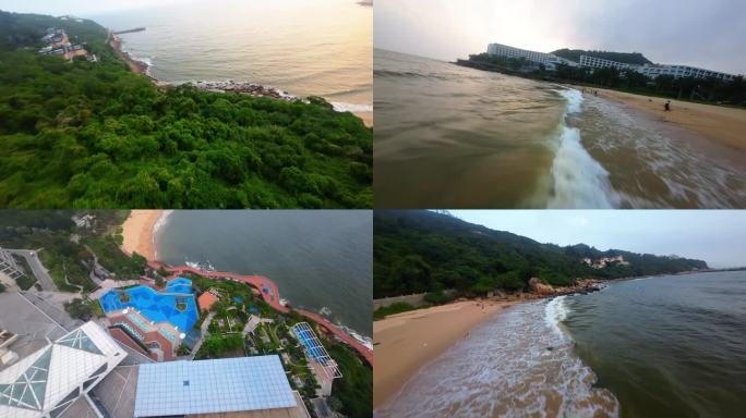 东澳岛沙滩穿越机素材