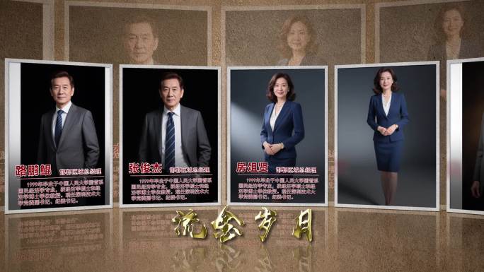老照片照片墙历史人物风采展示发展历程