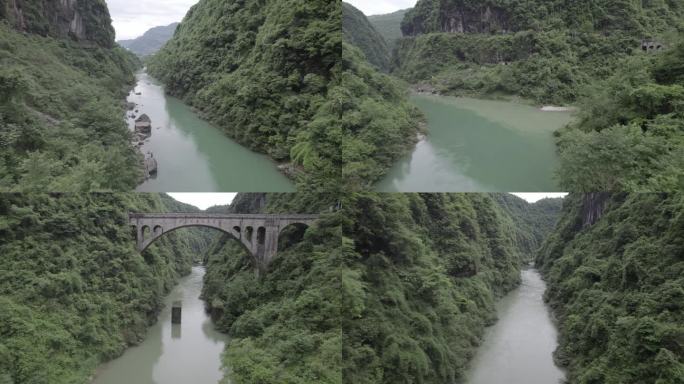 山谷河流大山