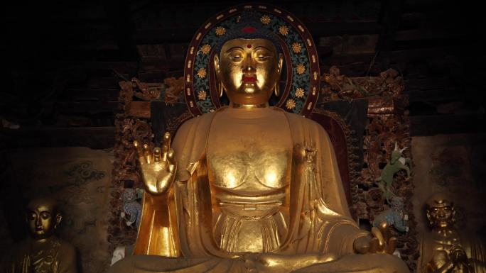 隆兴寺摩尼殿佛像