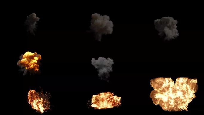 爆炸 一组4k影视级爆炸合集