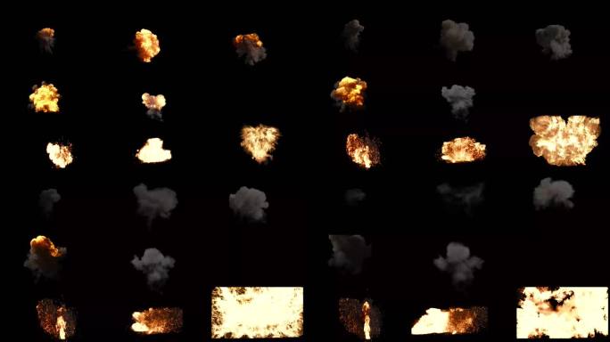 爆炸 一组4k影视级爆炸合集