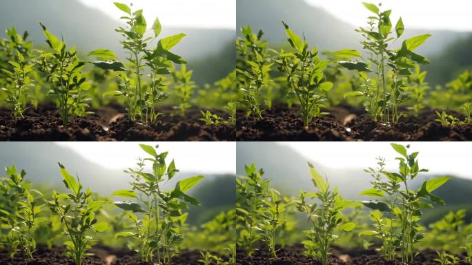 写实自然，绿色生态田园植物生命力