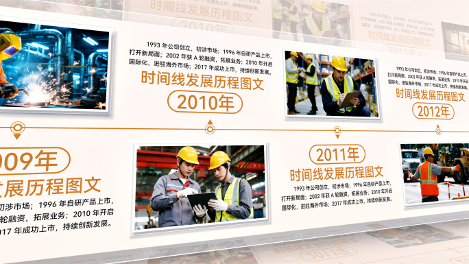 金色图文历程时间线图文展示