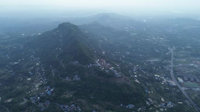 航拍大山