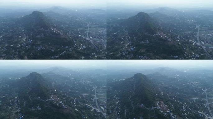 航拍大山