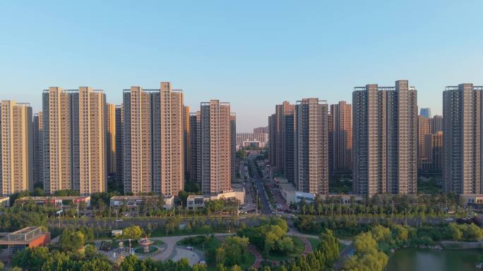 新乡城市风光航拍
