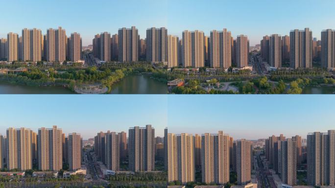 新乡城市风光航拍