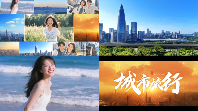 城市片头片尾创意翻页 03